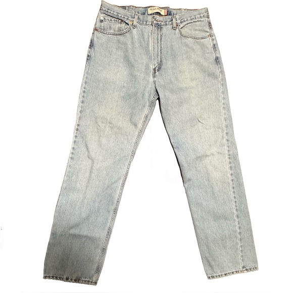 LEVI’S 505 Regular Fit Straight Leg Light Stonewash Blue Jeans Size 38 x 34 - Picture 3 of 10